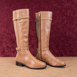 Rockport Women Harper Brown Leather Lightweight Comfortable Knee boots sz 6